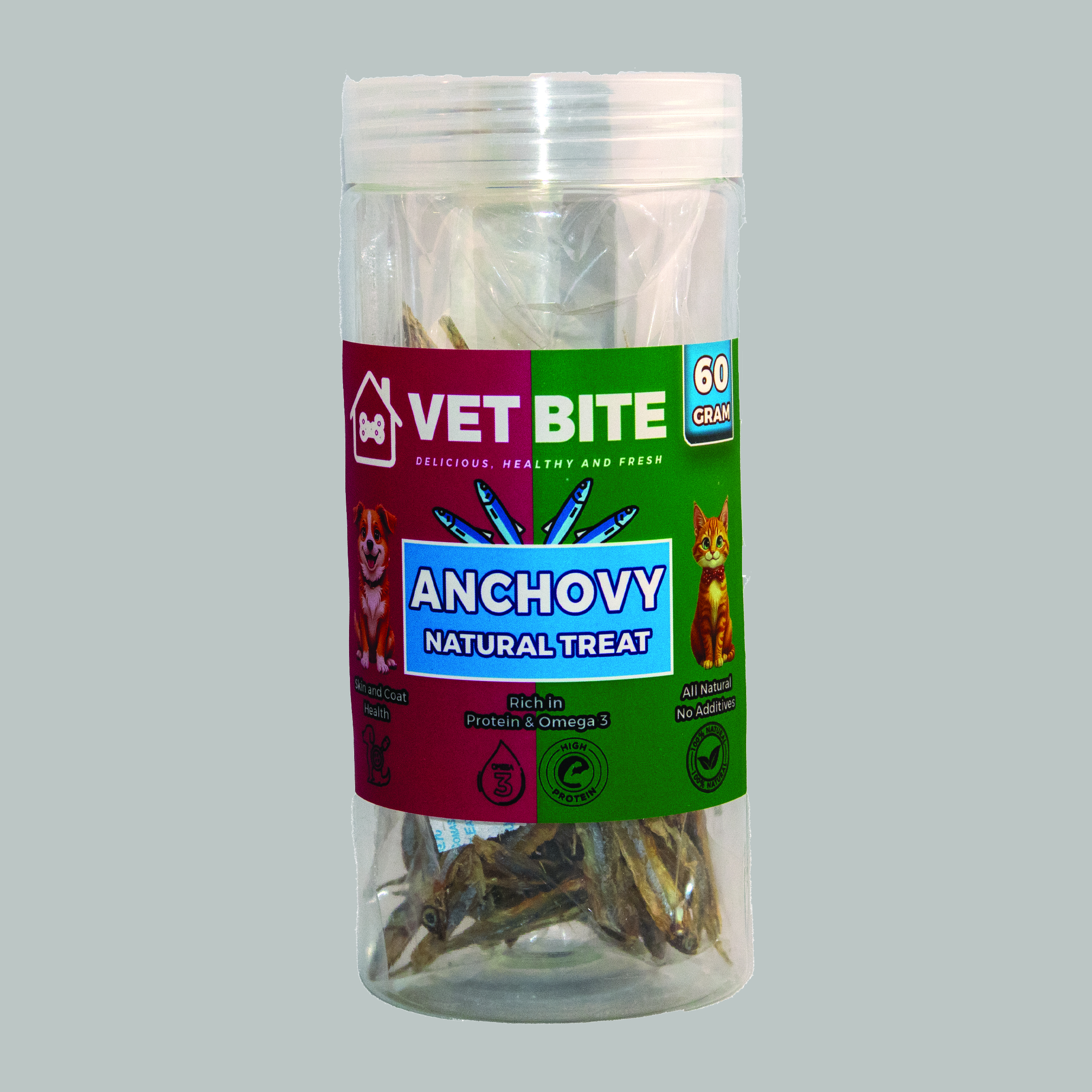 تشویقی سگ و گربهی ماهی آنچوی ANCHOVY