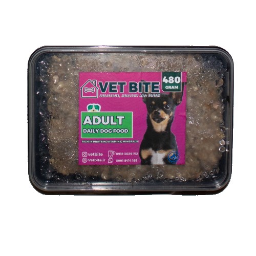 غذای سگ 480 گرمی ADULT - ظرف مایکرویوی