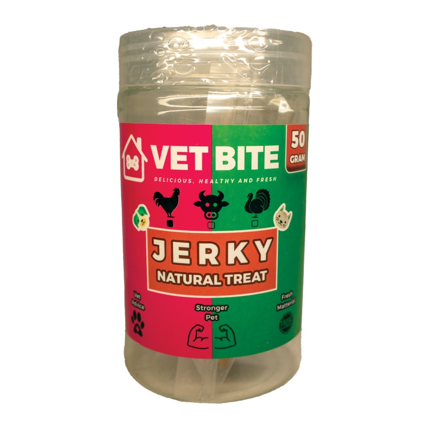 تشویقی طبیعی مرغ خشک‌شده (JERKY)