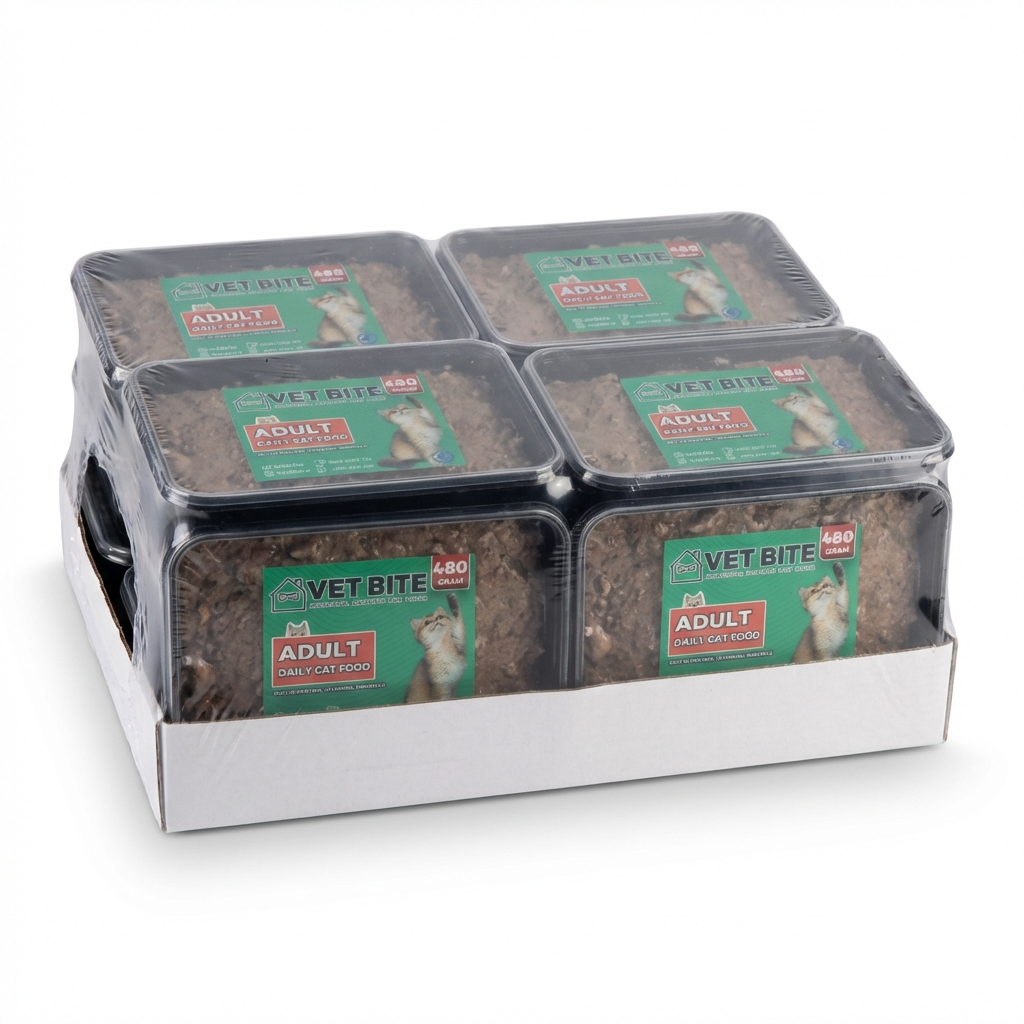 پک ویژه 8 تایی - غذای گربه 480 گرمی ADULT - ظرف مایکروویوی