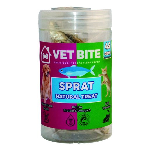 تشویقی سگ و گربهی ماهی کیلکا